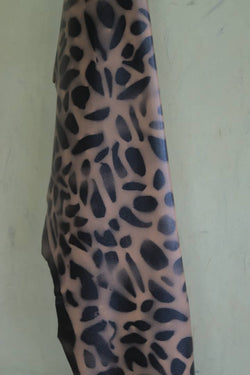 Animal print leather