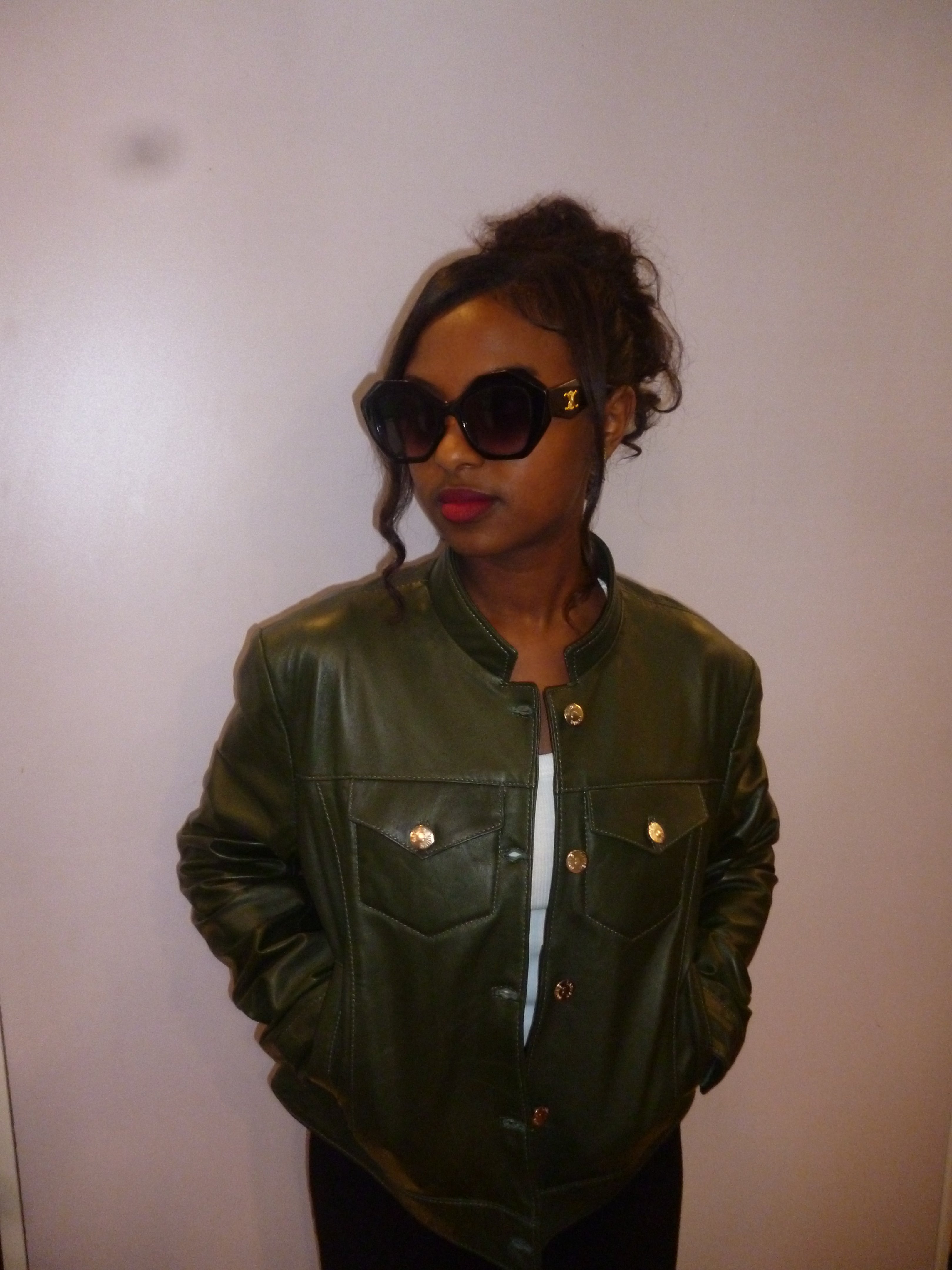 Ladies Leather Jacket – Timeless Midi Leather Jacket for Women