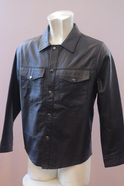 Black Maverick Leather Jacket Men's