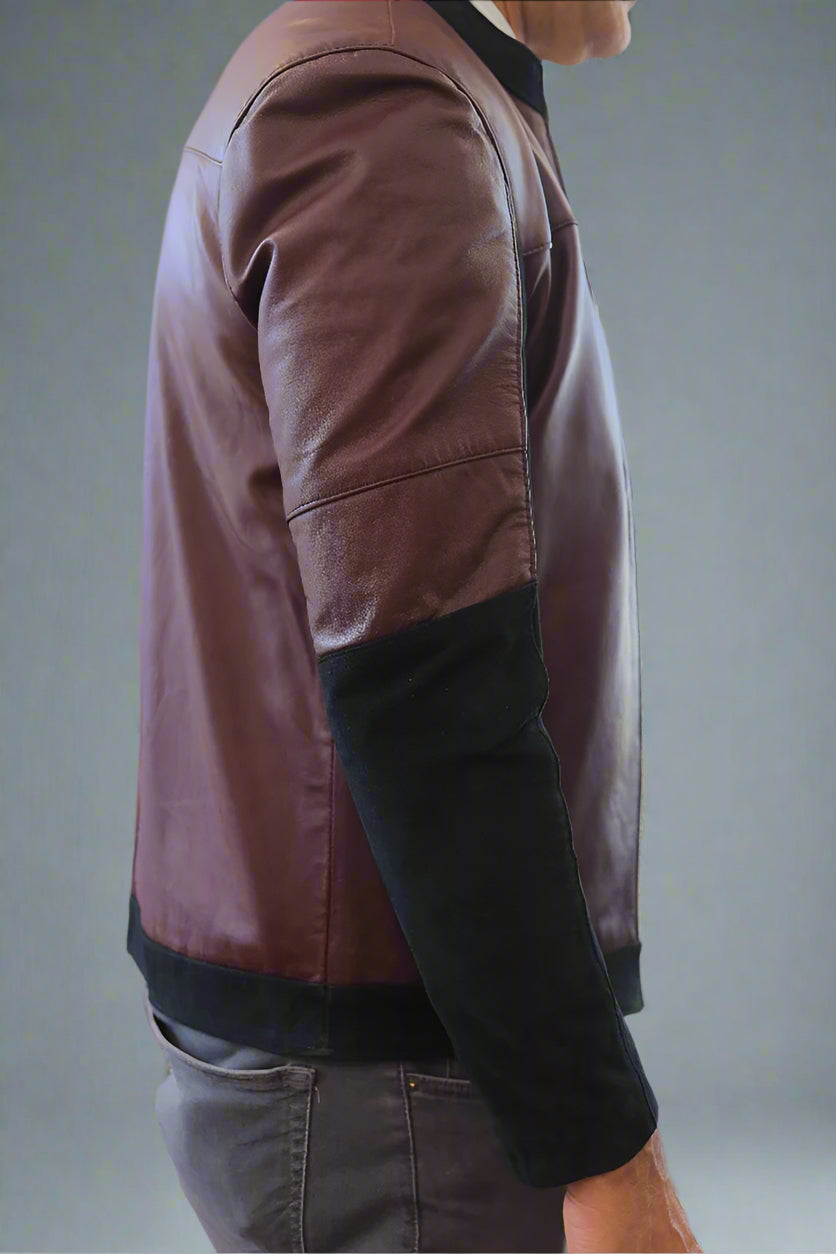 Classic Burgundy Leather Jacket – Timeless, Stylish Outerwear for All Seasons