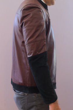 Classic Brown Leather Utility Jacket