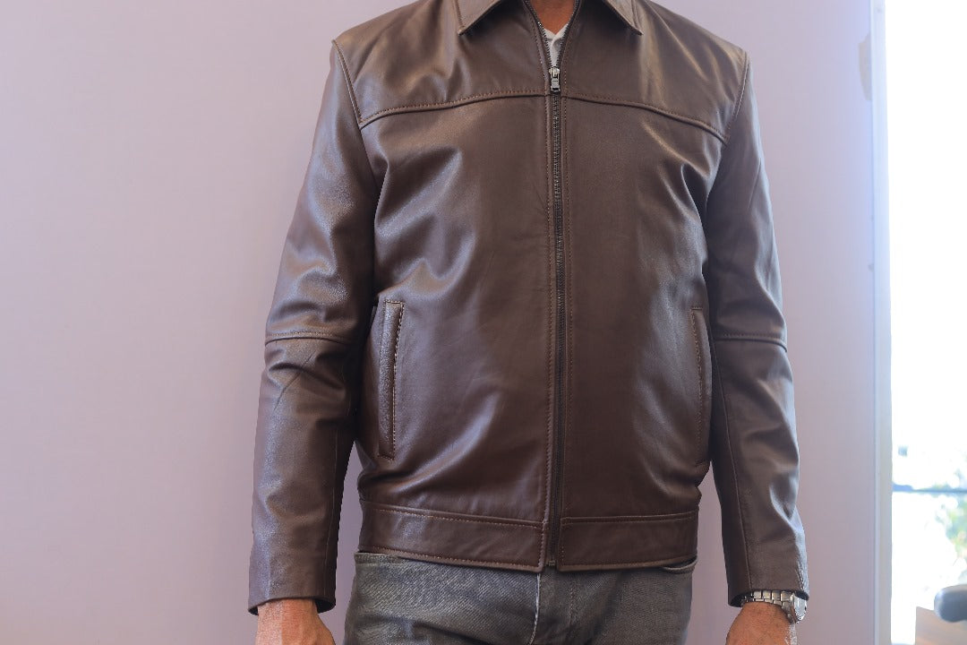 Vintage Brown Aviator Jacket