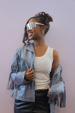 Midnight Maverick Fringe Jacket