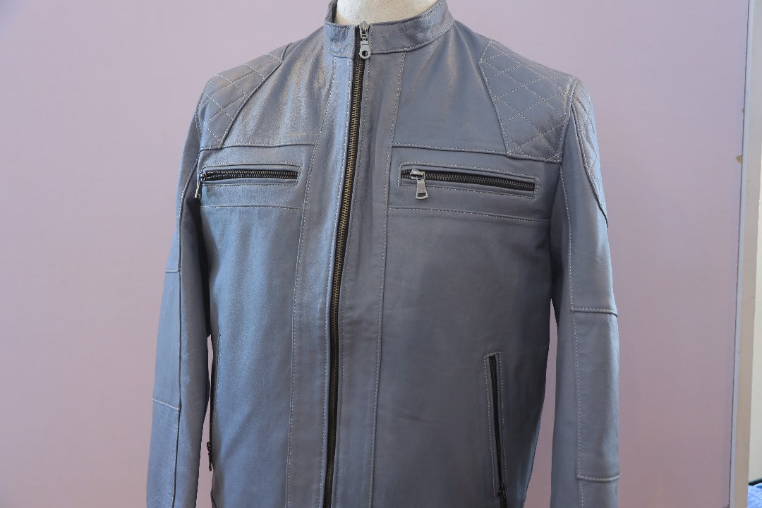 Storm Grey Moto Jacket