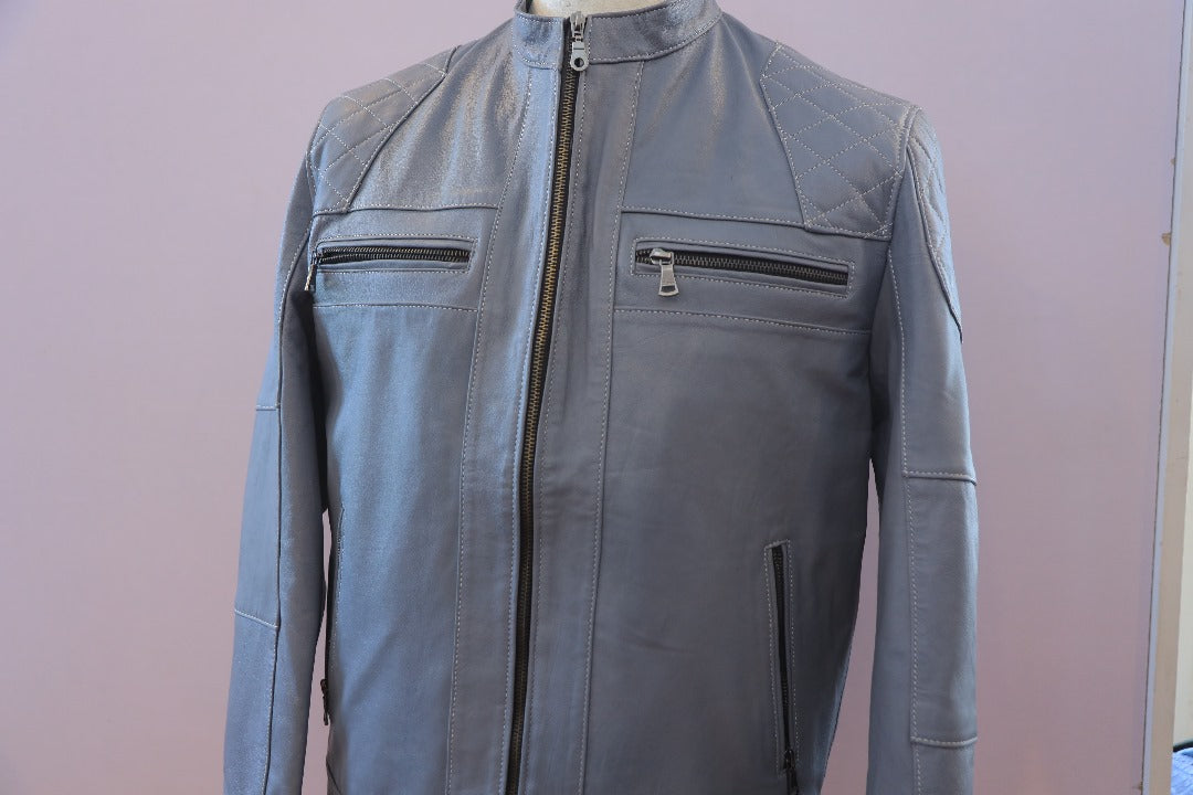 Storm Grey Moto Jacket