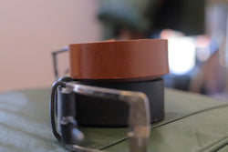 Dual-Tone Leather Belt