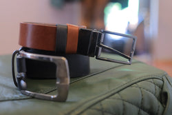 Dual-Tone Leather Belt