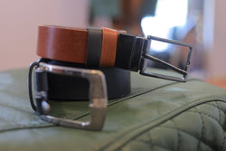 Dual-Tone Leather Belt