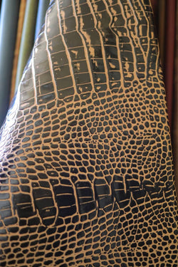 Crocodile skin leather