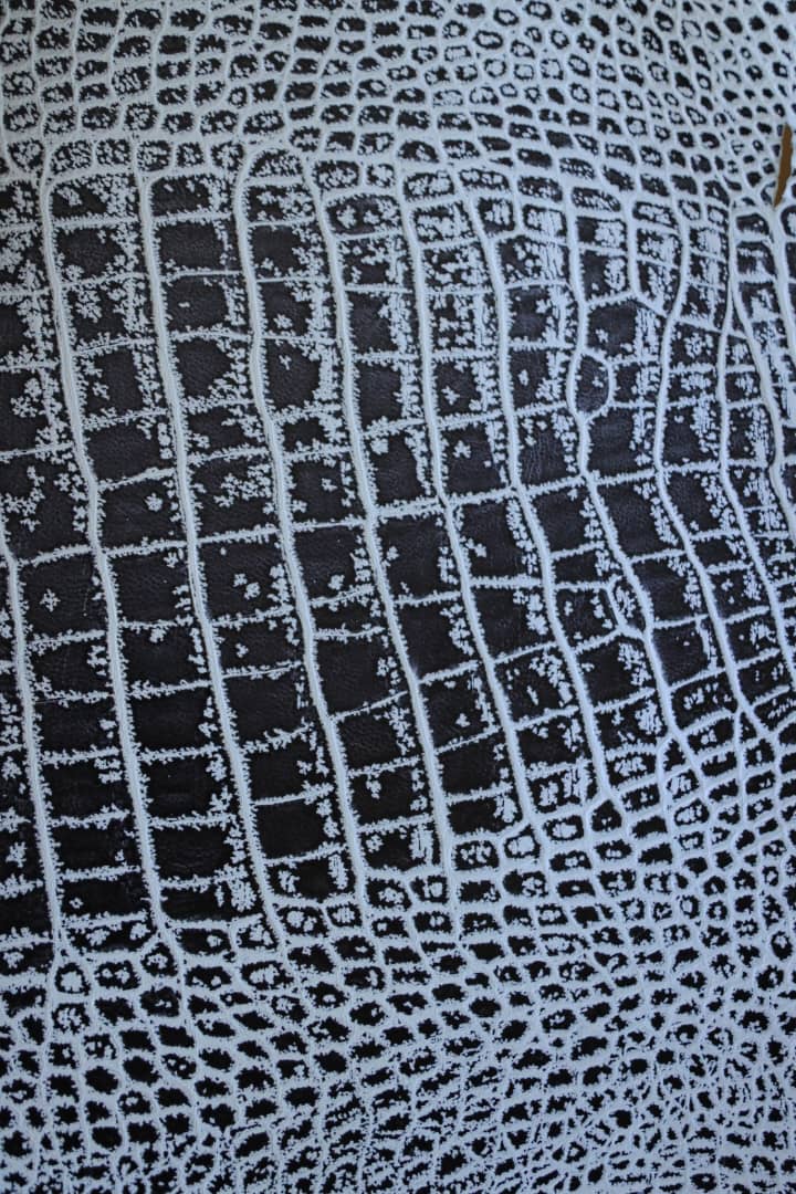 Crocodile skin leather