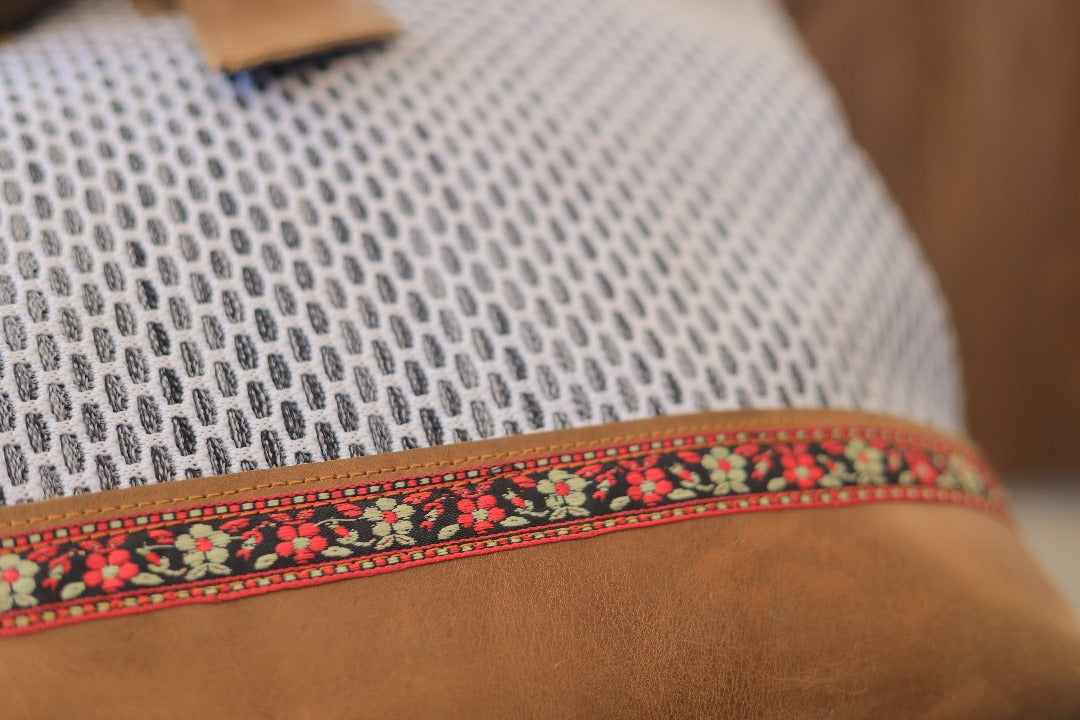 Boho Canvas Tote Bag