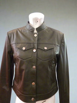 Ladies Leather Jacket – Timeless Midi Leather Jacket for Women