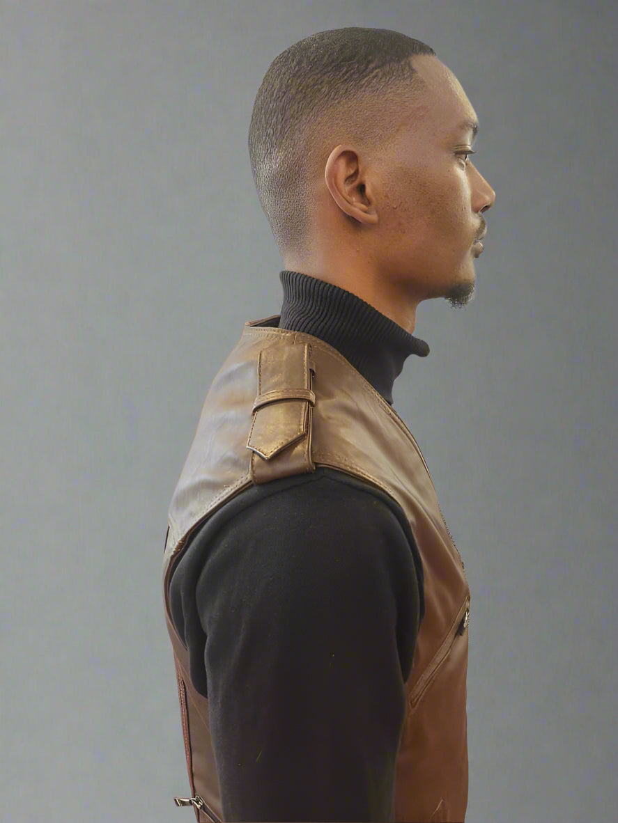 Men's Leather Vest